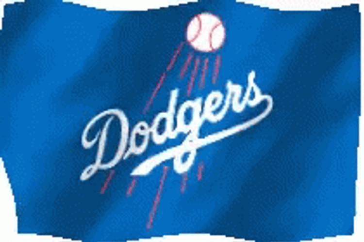 Los Angeles Dodgers Signage Wave GIF