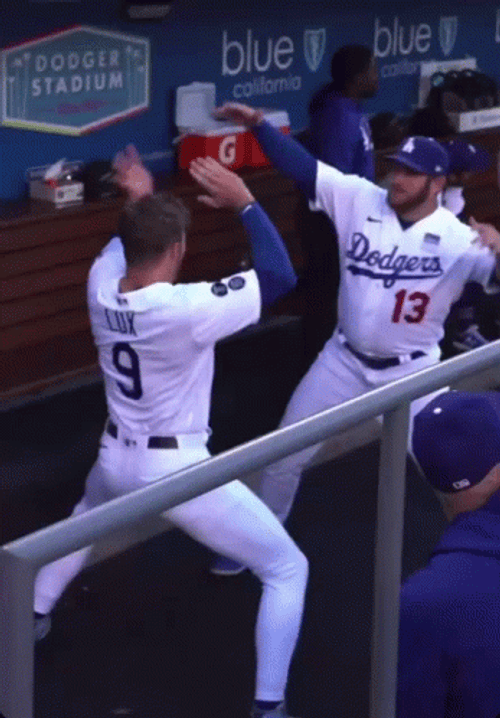 Los Angeles Dodgers Team Dancing GIF