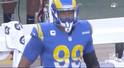 Los Angeles Rams Football Player Warming Up GIF