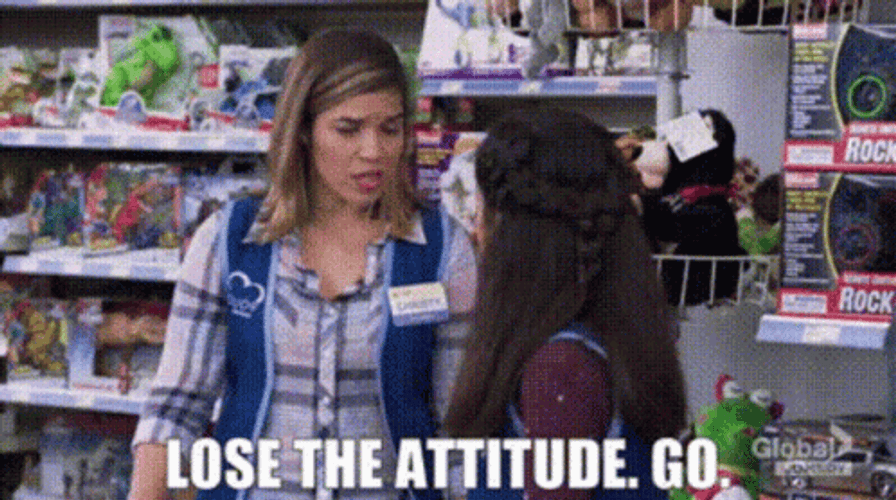 Lose The Attitude Superstore Amy Sosa GIF