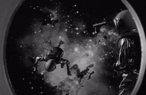 Lost In Space Characters Floating Vintage Series GIF