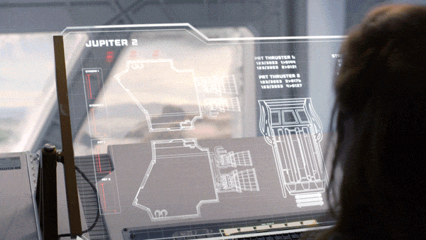 Lost In Space John Robinson Piloting Jupiter 2 GIF