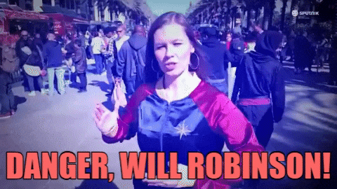 Lost In Space Robot Meme GIF