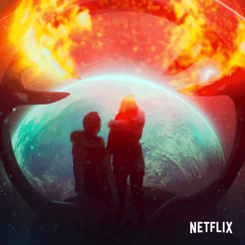 Lost In Space Travelling Into Time Portal GIF