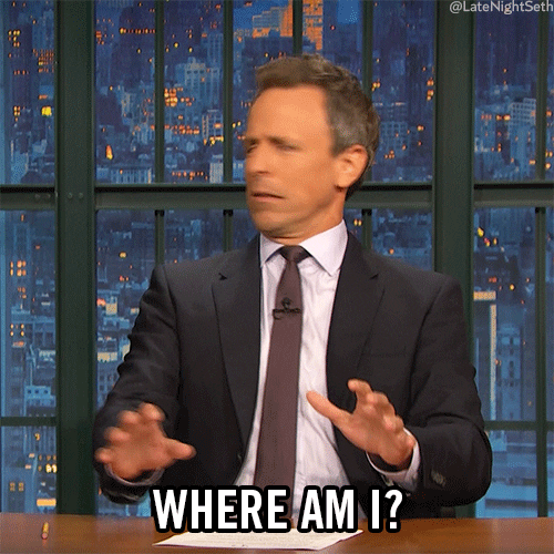 Lost Seth Meyers Where Am I GIF