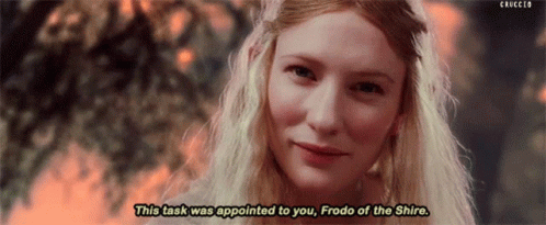 Lotr Lady Galadriel Helping Hands GIF