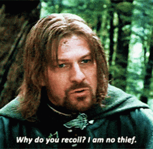 Lotr Sean Bean I Am No Thief GIF
