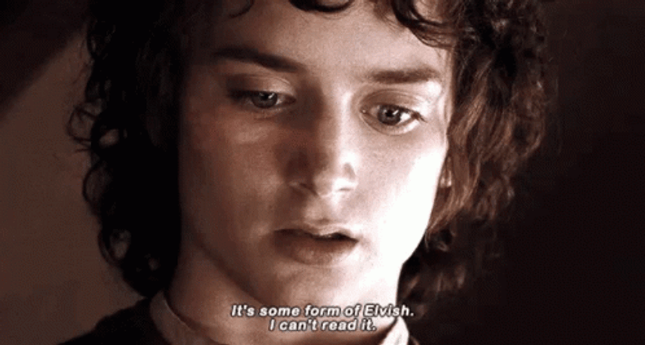 Lotr Elijah Wood I Cant Read It GIF