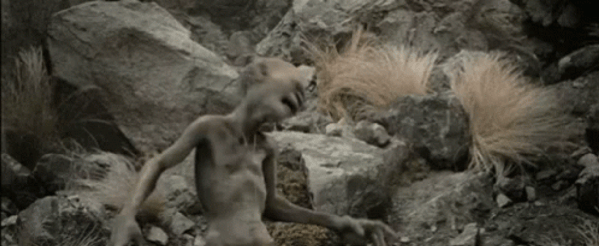 Lotr Gollum Screaming GIF