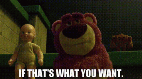 Lotso Asking Questions GIF