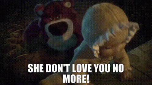 Lotso Pulling Back A Doll GIF