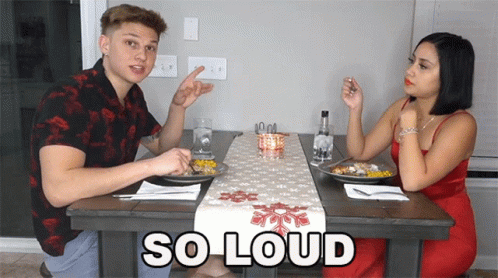 Loud Noises Date Eating GIF