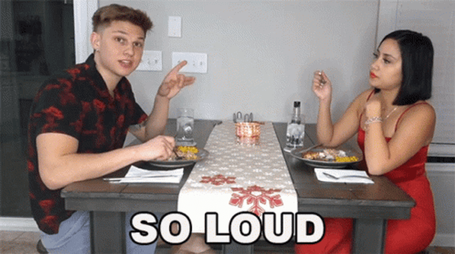 Loud Noises Date Eating GIF