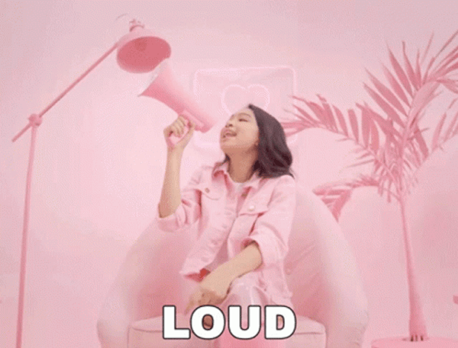 Loud Noises Pink Zara Leola  GIF