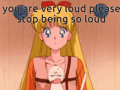 Loud Noises Sailor Moon Venus GIF