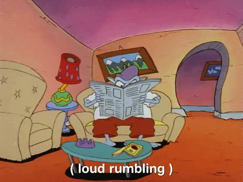 Loud Rumbling House Crash GIF