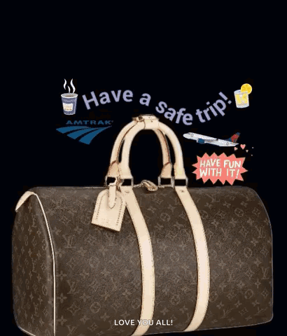 Louis Vuitton Bag Have a Safe Trip