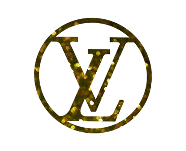 Louis Vuitton Logo 3d Sticker GIF