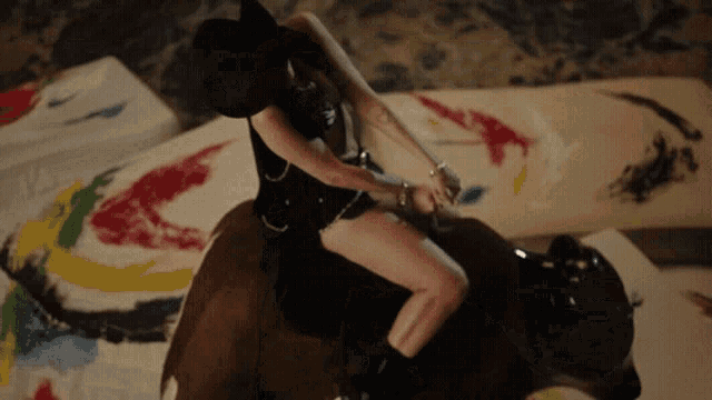 Love Again Song Dua Lipa Riding Bull GIF