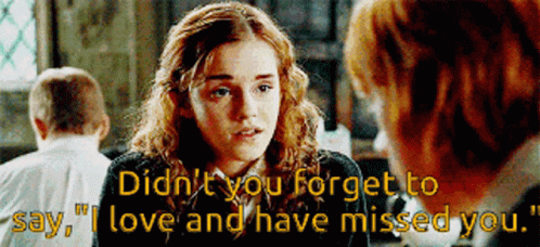 Love And Have Missed Me Hermione Granger GIF