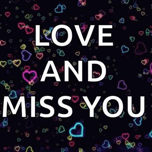 Love And I Miss You Hearts GIF