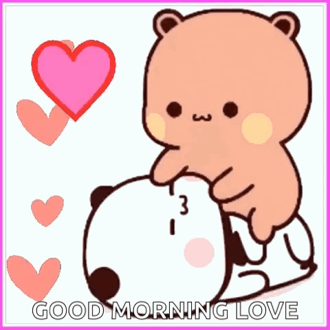 Love Bear Hugging Panda