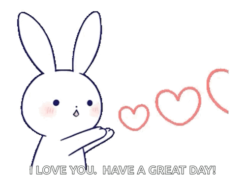 Love Bombing Bunny Have A Good Day Love GIF