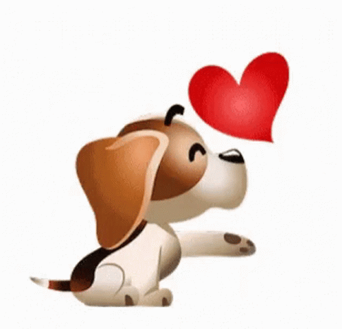 Love Dog Blowing A Kiss GIF