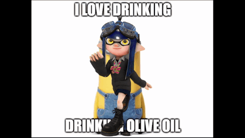Love Drinking Olive Oil GIF