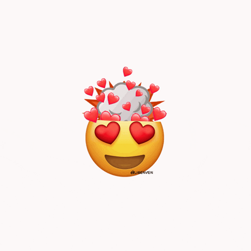 Love Emoji Mind Blown GIF