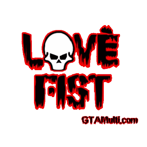 Love Fist Skull Logo