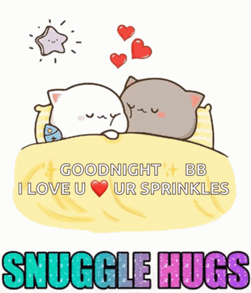 Love Good Night Snuggle Hugs GIF