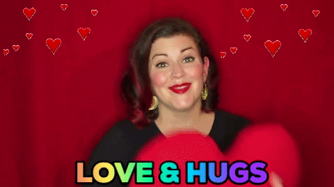 Love Hug Christine Gritmon GIF