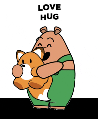 Love Hug Pants Bear GIF