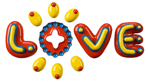 Love in Colorful Letters
