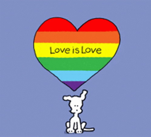 Love Is Love Chippy Dog GIF