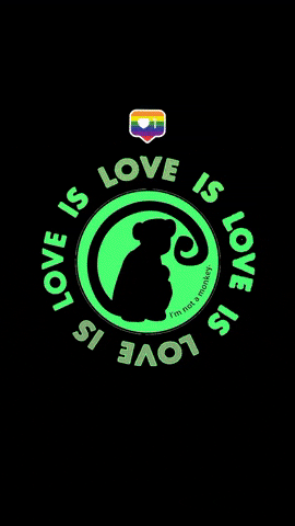 Love Is Love Monkey GIF