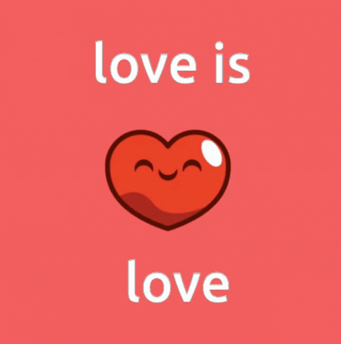 Love Is Love Smiley Heart GIF