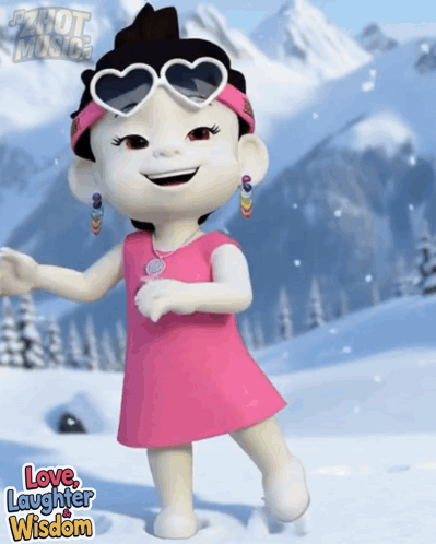 Love Laughter Wisdom Cartoon Character GIF