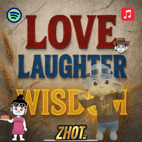 Love Laughter Wisdom Poster with Monkey