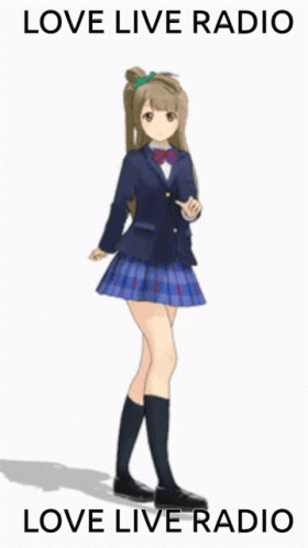 Love Live Radio Anime Girl Dance GIF