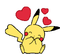 Love Pikachu Pipoudark Sticker GIF