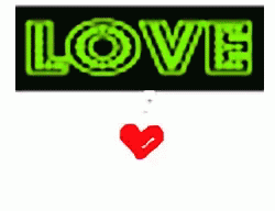 Love Text In Flashing Colors GIF