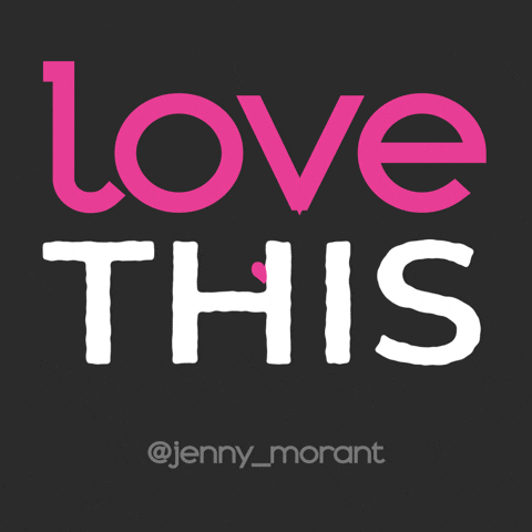 Love This Word Heart Pounding GIF