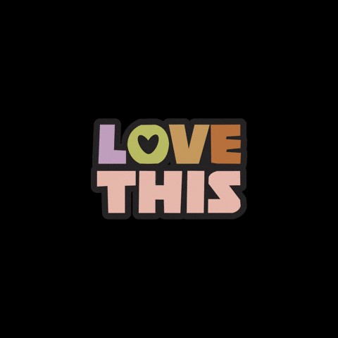 Love This Word With Effects GIF