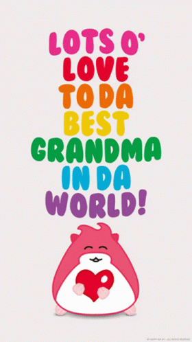 Love To The Best Grandma Quote GIF