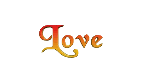 Love Written in Fancy Font
