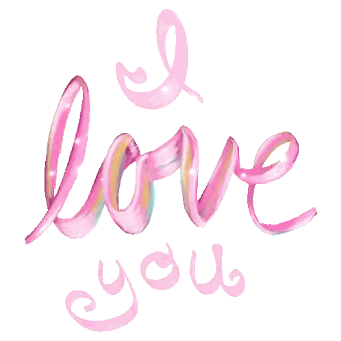 Love Written in Pink Letters