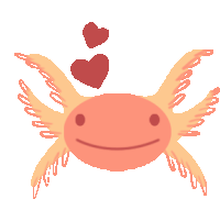 Love You Axolotl Axolotl Sticker GIF