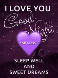 Love You Good Night God Bless Sweet Dreams GIF